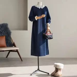 (안나앤플러스) 르벤스 프릴 원피스[드레스ECR32] 빅사이즈