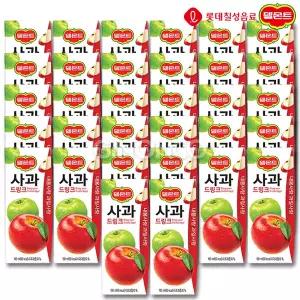롯데 델몬트 드링크 사과 190ml 32개 주스 과즙 음료 디저트 팩음료