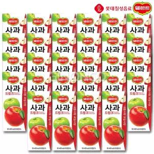 롯데 델몬트 드링크 사과 190ml 28개 주스 과즙 음료 디저트 팩음료