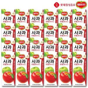 롯데 델몬트 드링크 사과 190ml 24개 주스 과즙 음료 디저트 팩음료