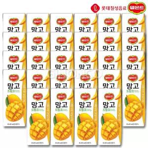 롯데 델몬트 드링크 망고 190ml 28개 주스 과즙 음료 어린이집 디저트 팩음료