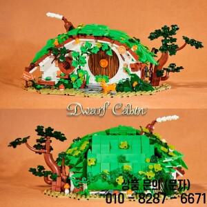 클래식 캐빈 아키텍처 MOC 빌딩  영화 장면 1088pcs 조립된 집 모델 작은 벽돌 장난감 DIY 선물