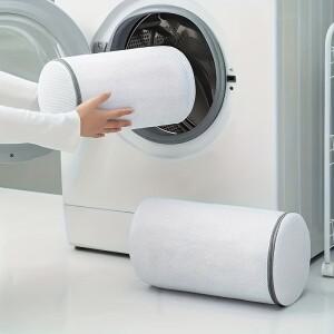 1/2개 신발 세탁망 가방 스니커즈 메쉬 클리닝 백 여행용 정리 파우치 (청바지 얇은 재킷용)