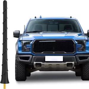 7인치 블랙 스파이럴 안테나 유니버설 토퍼 방수 PVC 고무 매우 유연한 리트로핏 포드 F150 F250 F350