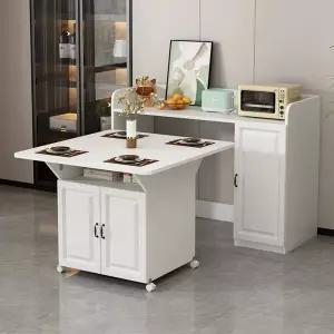 렌지대식탁 접이식 식탁 밥솥 주방 전자레인지 수납장