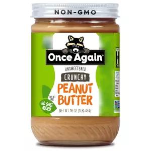 원스어게인 크런치 피넛 버터 언스위튼드 비건 454g 1개 간식 학원 발렌타인데이 만들기 방과후 선물