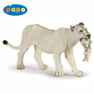 파포 (동물 모형완구) 흰 사자와 아기 (50203)장난감 학습 수집 수집용 취미용품 어린이