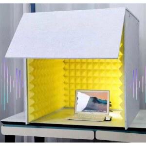 미니 방음 부스 간이 휴대용 가정용 60x60 노래방 80X80X80cm 집중 박스 방송