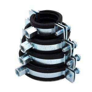 헤비 듀티 10-350mm 튜브 OD M8/M10 암 파이프 클램프 아연 도금 철 브래킷 지지대 행거 고정 배관 물 홈