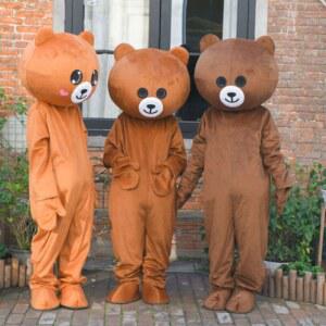 곰돌이 인형탈 장 공연 프로포즈 대형 흑곰 홍보 구마모토 놀이공원 캐릭터 잭오랜턴