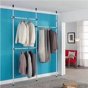 KT 3단행거심플 자취방 드레스룸 옷방 정리 진열 간편조립 가정용 가게 기본