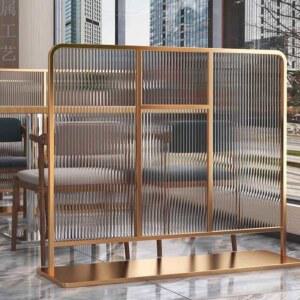 이동식 키 작은 바베큐 가게 훠궈 성장홍유리 병풍 사무실 캐주얼 바 스텐 가림막