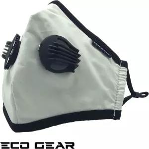 에코기어 오염 방지 마스크 입자성 보호 먼지 배기 연기 꽃가루 및 실내외 필터 2개로 세척 가능