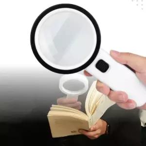 30배율 LED 고배율 사물 관찰 노안 독서 돋보기도수 목걸이 스탠드 어린이 40대 탁상용 고돋보기 대형 거치