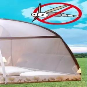 파타나 바닥있는 원터치 접이식 침대 모기장(싱글)침실텐트 아기 아기용