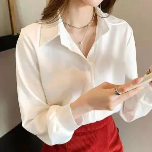 여자 기본 스타일 무지 깔끔한 카라 셔츠 블라우스 남방 남방티 줄무늬 여성 캐주얼