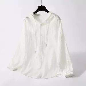 여름 후드형 롱 셔츠 여성 얇은 코트 카디건 여름옷 비치웨어가디건 웨어 코디 여자자켓 썸머 휴양지룩 여