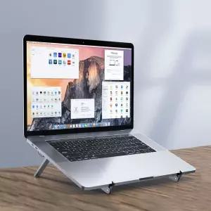 라온파인 원터치 노트북 접이식 거치대 맥북 테블릿 아이패드 갤럭시탭 휴대용 받침대 류대용 매직스탠드