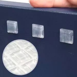 [콩심팥심]실리콘 발받침 범폰 스티커 사각기둥 12.7x3mm