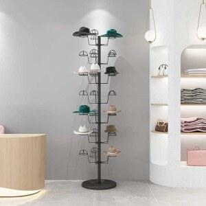 스탠드 모자거치대 모자걸이 거치대 매장용 업소용 행거 모자 4단