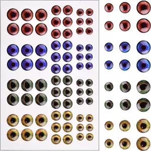 낚시 미끼 눈 3D/4D/5D 플라이 타이잉 제작 키트 홀로그램 액세서리 DIY용 인공 현실감 있는 에폭시