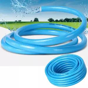 마당 정원 세차 청소 물호스 불투명 PVC 편사호스 공업용 텃밭 축사 연장용 잔디