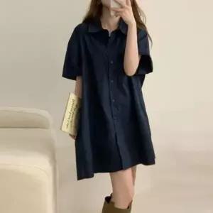 롱셔츠 미니원피스 루즈핏 카라셔츠