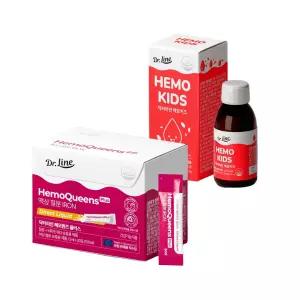[엄마아이 철분SET] 닥터라인 헤모키즈 1박스+헤모퀸즈 플러스 30포 1박스
