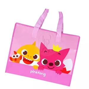 르꽁드주와 상어가족 부직포 쇼핑백 지퍼달린쇼핑백