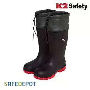 방한화 K2 ASB-006-1 안전요딩장화 블랙 방수 보온