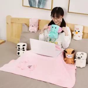 인기 담요 트렌드 개별포장 학생 사무실 차량용 캐릭터 극세사 담요 무릎