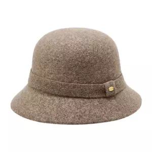 헤지스 HAZZYS 베이지 멜란지 울혼방 페도라 HILG4F812I2