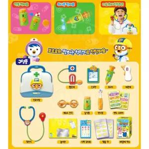 말하는 청진기 뽀로로 의사 병원놀이 세트 홈스쿨링 두뇌자극 창의력 성취감 EQ