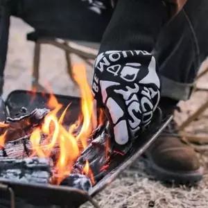 800도 내열장갑 캠핑 바베큐 화로 불멍 방열 장갑 화상 방지