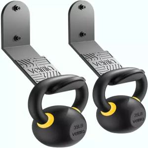 베이미아 케틀벨 벽걸이 보관 걸이 다양한 크기의 케틀벨을 위한 체육관 마운트 고무 매트가 있는 선반은