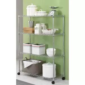 신혼집 주방정리 조립식 900 4단 메탈렉 선반렉 베란다 진열장 공간활용 식당