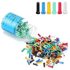 30 ~ 200pcs 알루미늄 자전거 브레이크 와이어 엔드 캡 MTB 도로 케이블 시프트 변속기 용