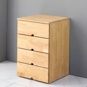 알파침대 몬드 원목 협탁 4단 미니 서랍장