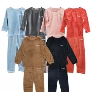 (아동)밍크 겨울 세트 무지 홈 내복 유아동 발레리나 여아 주니어 실내복 남아 세트 유아동 제이투와이 내