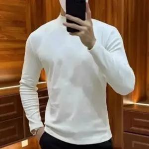 남자 남성 겨울 기모 반목폴라 반목티 긴팔 이너 티 셔츠