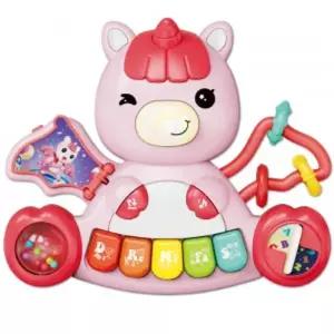 아동용 유니콘 멜로디 피아노 장난감 분홍 xqs2071a/유아/어린이/아기/영어/완구/여아/멜로디/악기/피아노