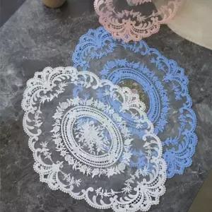 053 타원 컬러 협탁 레이스 (3color)/테이블보/협탁테이블/테이블커버/빈티지테이블보/빈티지식탁보/패브릭