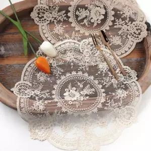 플로라 원형 레이스 4color/테이블커버/빈티지테이블보/빈티지식탁보/패브릭커버/식탁보용품/테이블러너