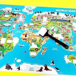 워터차트 색이 변하는 세계지도