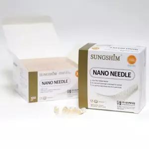 성심 일회용 멸균 나노주사침 주사바늘 니들 100개 34G 4MM