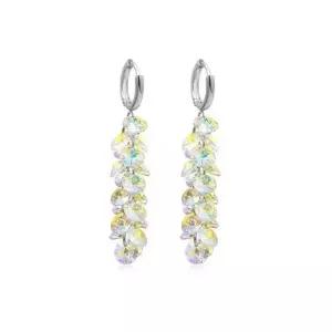 [하프클럽/다잇템_패션]여자 롱드롭 크리스탈 원터치 샹들리에 귀걸이