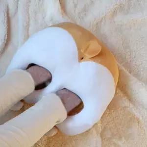 시바 USB온열발난로 쿠션 USB로 베이지 히터로 사무실로 온열 미니 책상 전기로 찜질 보온기