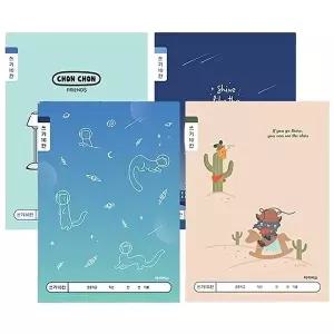 한글쓰기노트 저학년 10칸 쓰기 공책 남 10개 랜덤 1세트 초등 노트