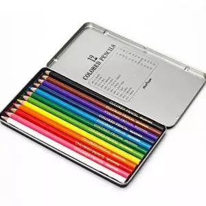 [하프클럽/알티피아]12색 색연필 케이스 문화 틴 고급 신학기