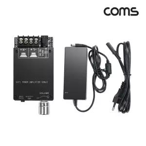 Coms HIFI 2.0 블루투스 앰프 50W+50W AUX 9-24V DC 24V 3A 전원 어댑터/미니/기타/노래방/파워/휴대용